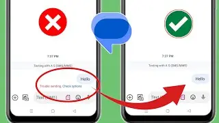Trouble sending Check option Problem | Fix Messages Trouble sending Problem