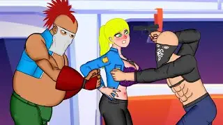 VANESSA FIGHTS OFF TWO VILLAINS! | FNAF SECURITY BREACH PARODY