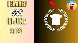 How Much I earned on TEEPUBLIC APPRENTICE Account for June 2024