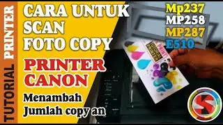 Cara scan / fotocopy printer canon E510 E500 MP287, Cara Scan Dokumen di semua printer