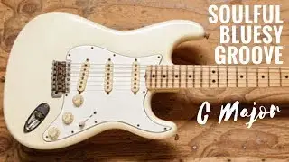 Soulful Bluesy Groove | Guitar Backing Track Jam in C