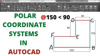 POLAR COORDINATES IN AUTOCAD