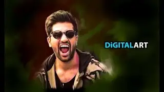 vicky kaushal The Surgical Strike # Smudge Painting # Colourful modern Digital Painting # Speed Art