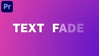 How to Create the Text Fade Effect in Premiere Pro | Moamen Tutorials