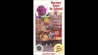 Barney Goes To School 1990 VHS