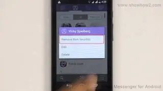 Viber Messenger - How To Remove A Contact From Favorites