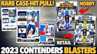 CONTENDERS IS HERE EARLY (BIG CASE HIT)! 😮🔥 2023 Panini Contenders Football Retail Hobby Blaster Box