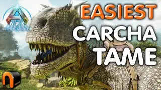 EASIEST Carcharodontosaurus TAME EVER! Ark Survival Ascended