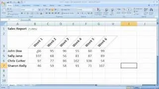 Excel Formatting Tip 7 - Angle Cells Diagonally in Excel Make Better Looking Reports and Tables