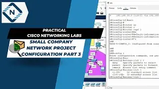 Small Company Network Project Configuration Part 3   | CISCO Packet Tracer | Video # 48