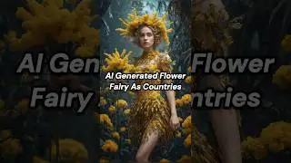 AI Generated Image - Flower Fairy As Countries #aiart