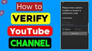 How to Verify YouTube Channel | How to Verify Your YouTube Account on Yt Studio App