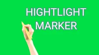 Highlight Marker Green Screen effect video