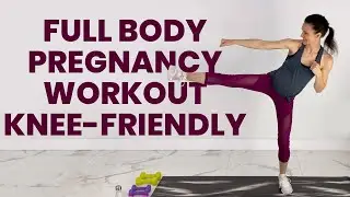 Full Body Pregnancy Workout (Knee-Friendly) | Fix Knee Pain During Pregnancy!