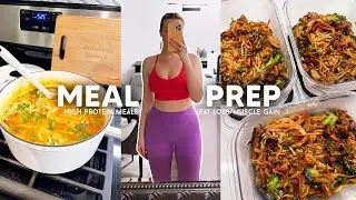 MEAL PREP WITH ME | High Protein Meals for Weight Loss