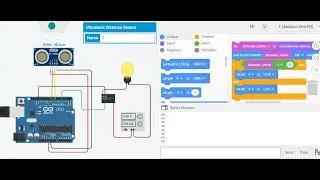 Automation with Ultrasonic Sensor & Relay Module | Automation with Distance Sensor at Tinkercad