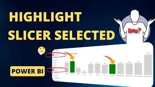 Highlight Bar/Column Chart with Slicer Selection! ✨ Possible to Highlight, Not Filter with Slicer??