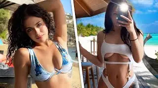 HOLIDAY PUBLIC BIKINI TRY ON HAUL *GOT CAUGHT* 🏖️ | Emily Black