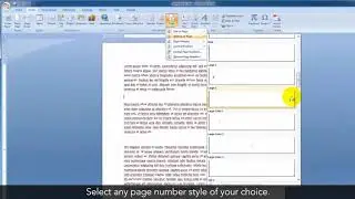 How to add page numbers in Word