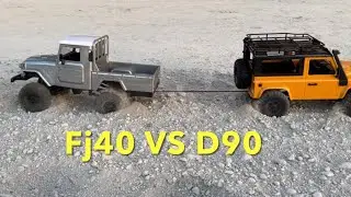 MN D90 VS Fj40 TRUCK | RC power testing | Tug of war #asmr #rccar #remotecontrol