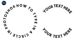 How To Type In a Circle In Photoshop - Type Text in Circle - Photoshop tutorials - Areeb Productions
