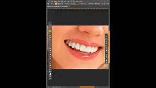 Photoshop'ta diş beyazlatma tekniğe #shorts