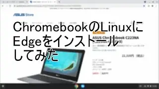 ChromebookのLinuxにEdgeをインストールしてみた