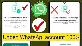 This account cannot use Whatsapp problem solve | How to Fix This account cannot use WhatsApp error