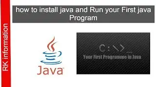 how to install java and Run your First java Program
