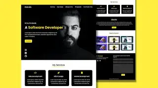 🔥 Responsive Personal Portfolio Website Design using HTML CSS & JavaScript | How To Make A Portfolio