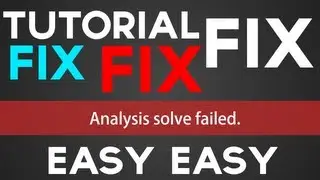 {PC only/CS6} Analysis Solve Failed FIX