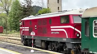 The Bulgarian Narrow Gauge Departing from Velingrad station