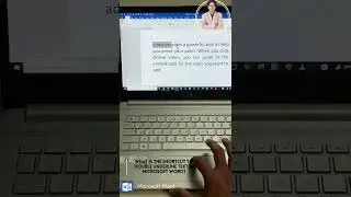 What is the shortcut to double underline text in Microsoft word?