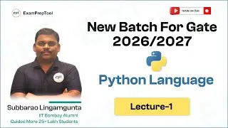 NEW BATCH | GATE DA - 2026 /2027 | LECTURE-1 | PYTHON PROGRAMING