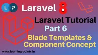 Laravel component with blade template | Laravel 8 |  Laravel tutorial | Learning Points