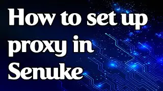 How to set a proxy in Senuke