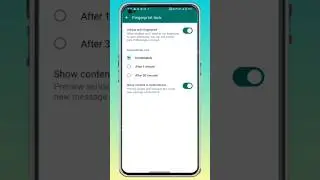 WhatsApp par fingerprint lock kaise lagaye II 