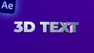 Create 3D Text in Adobe After Effects 2023