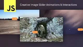 How To Code An Image Slider With Creative Animations & Interactions using HTML, CSS and JavaScript