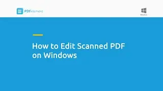 How to Edit Scanned PDF on Windows