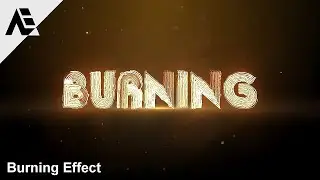 After Effects Tutorial: Text Burning Effect (Simple Method)