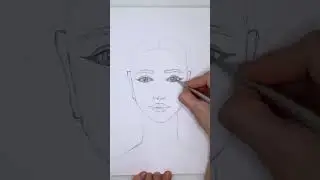 Girl face painting 👩🏼How to draw facial proportions. Girl face painting. Drawing tutorial.