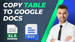 How To Copy Table From Excel To Google Docs