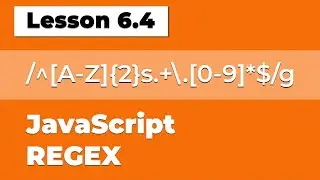 Intro to JavaScript Regular Expressions 
