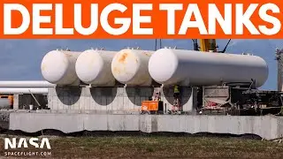 New Deluge Tank Farm Installed | SpaceX Boca Chica