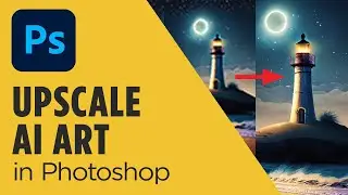 Upscaling and Resizing AI Art for Print in Photoshop: Step-by-Step Graphic Design tutorial