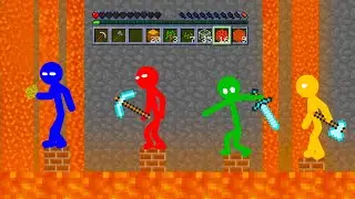 Monster School: Stickman Survives in Minecraft