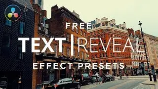 Free Text Reveal Effect Presets - DaVinci Resolve 16