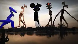 O.M.G..Siren Head / Cartoon Rat / Rainbow friends / Siren Head Traffic Light Head