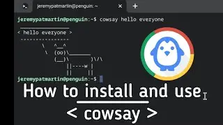How to install and use Cowsay on Crostini Linux